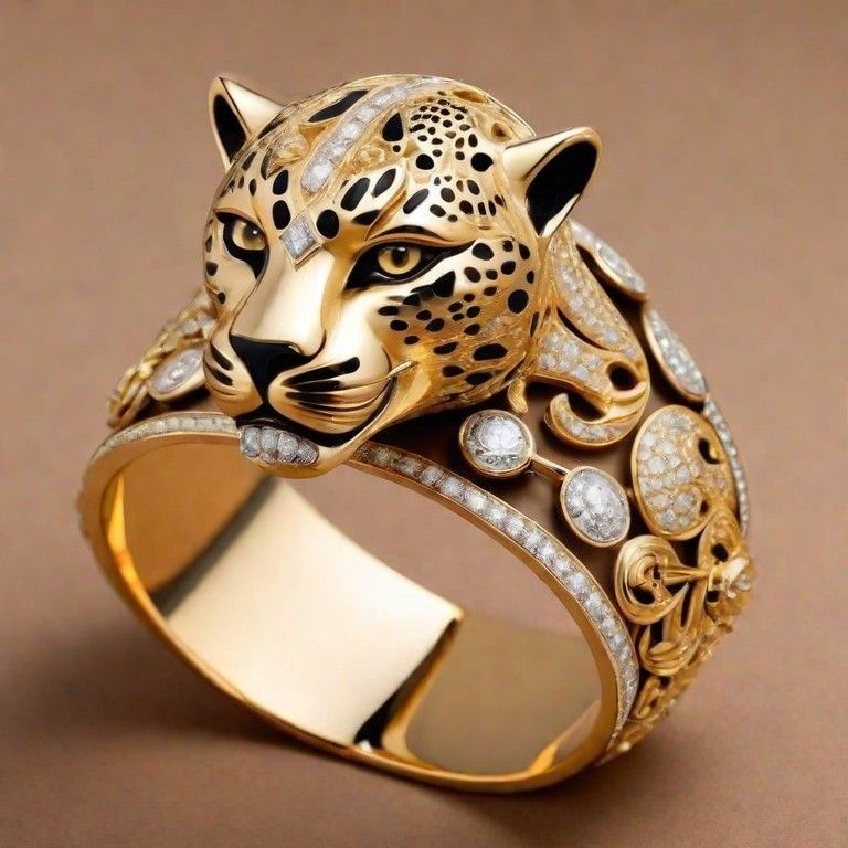 Exotic Leopard Zirconia Ring