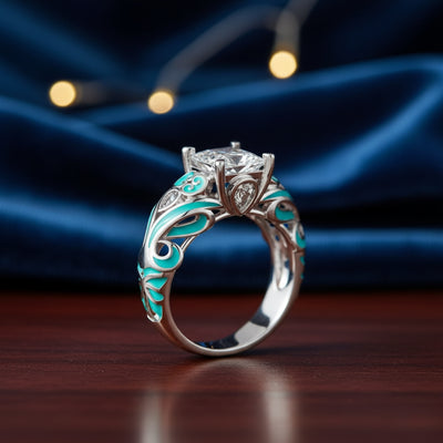 Endless Star Promise Ring – Moissanite