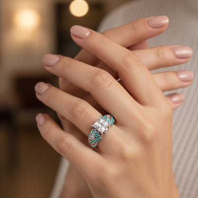 Endless Star Promise Ring – Moissanite