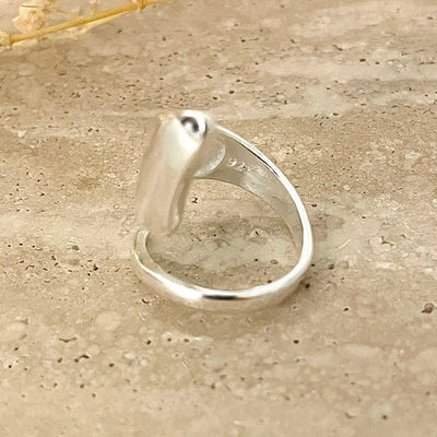 Minimalist Silvered Ring