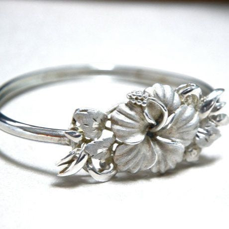 Silvered Blossom Ring