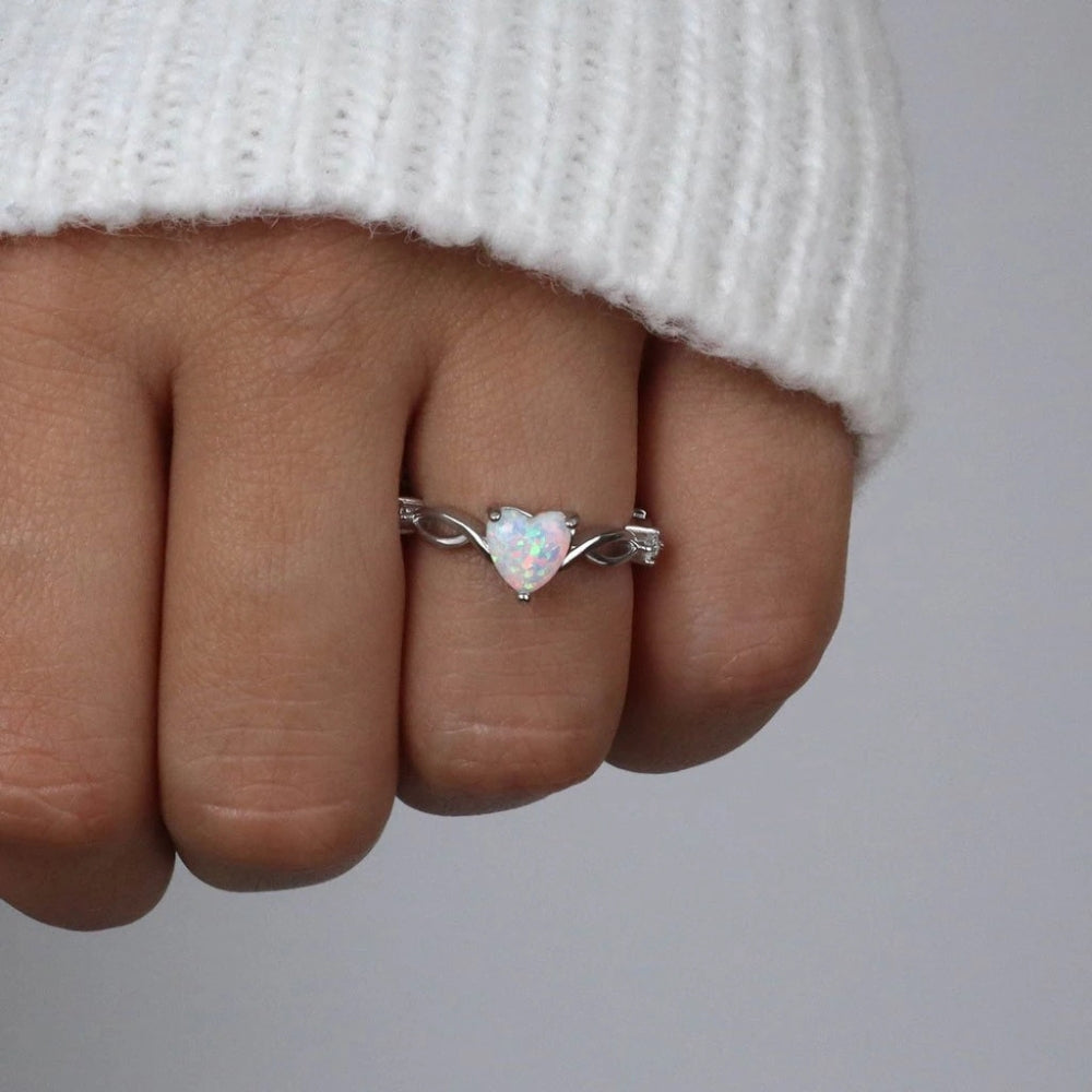 Rose Quartz Leaf Ring