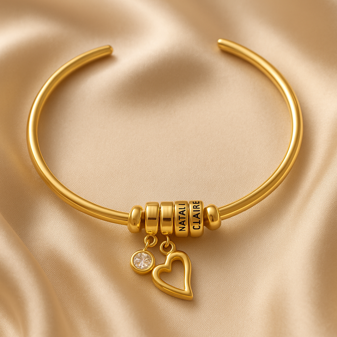 Linda Beads Engraved Bangle