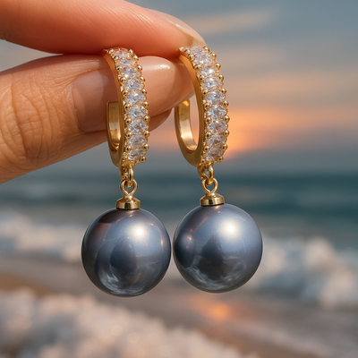 Moana - Elegant Earrings with Natural Pearls