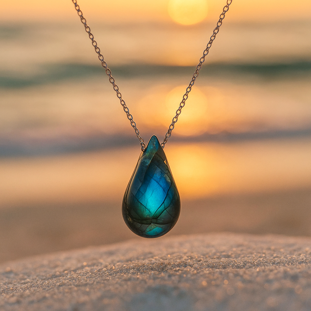 Lagoon Necklace | Handcrafted Labradorite Gemstone Jewelry