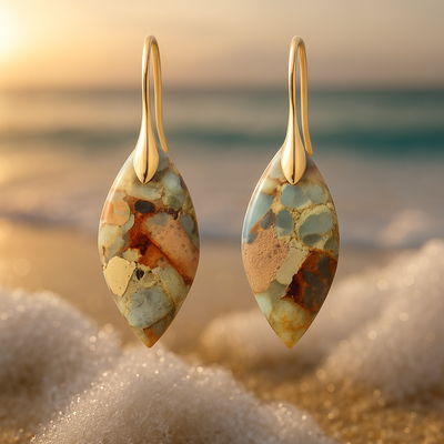 Lurevia Sea Sand Earrings - Coastal Inspired Jewelry