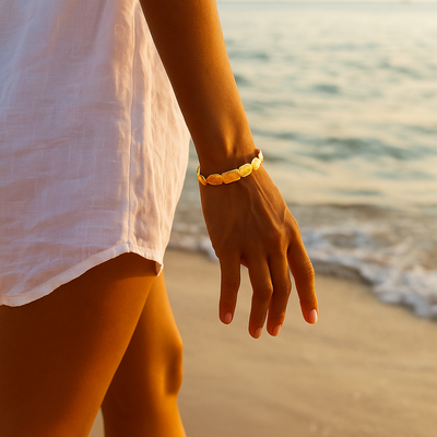 Ariel Golden Sand Reflections: A Captivating Wall Art Piece