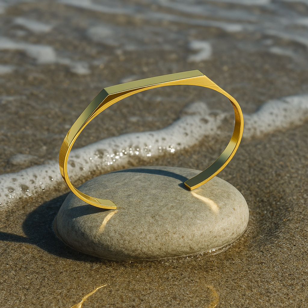 Coralia 14K Gold Plated Line Bracelet