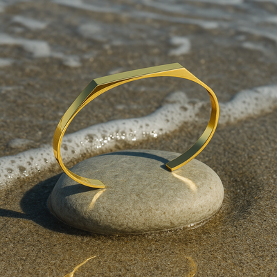 Coralia 14K Gold Plated Line Bracelet