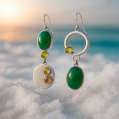 Sabrina Silver Drop Earrings