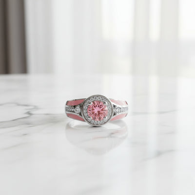 Blush Belt Ring – Rose Quartz