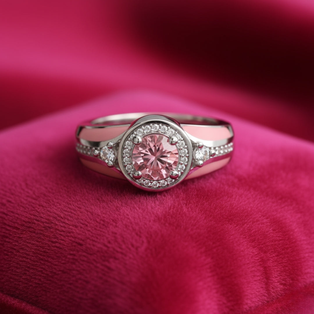 Blush Belt Ring – Rose Quartz