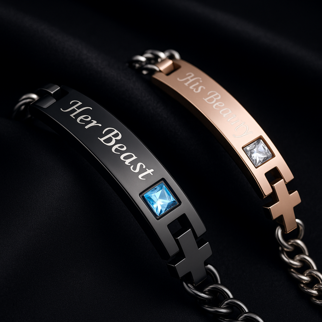 Her Beast & His Beauty Couple Bracelet