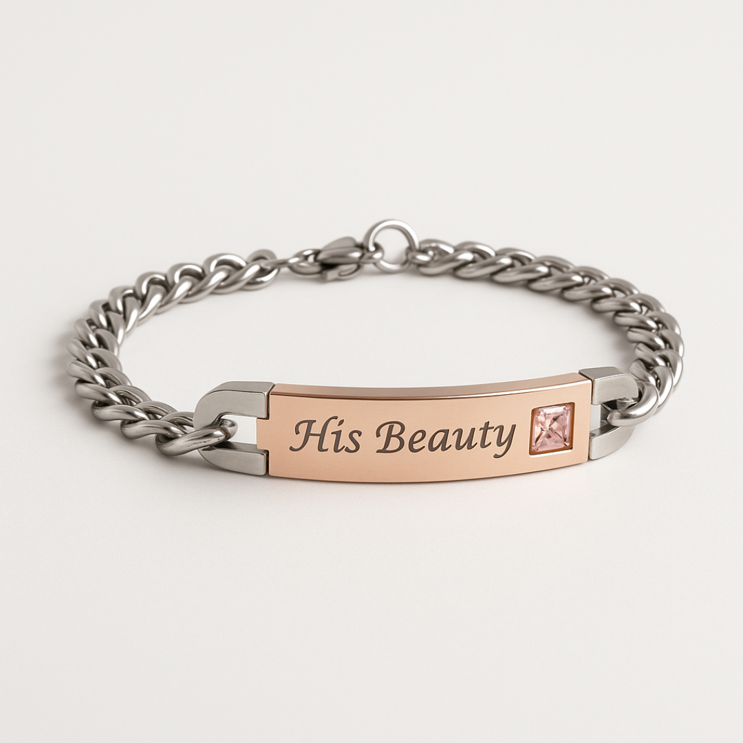 Her Beast & His Beauty Couple Bracelet