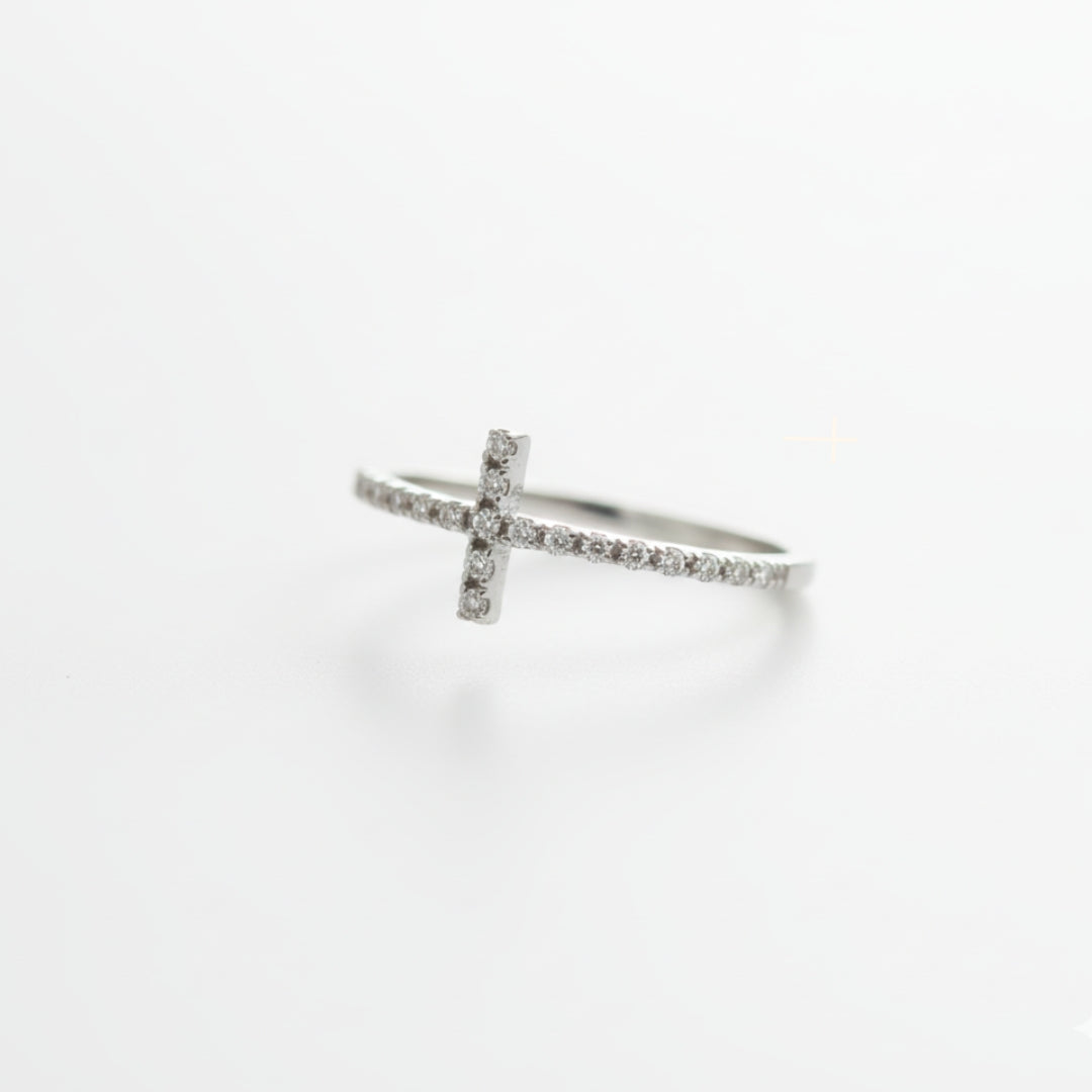 Diamond Cross Ring