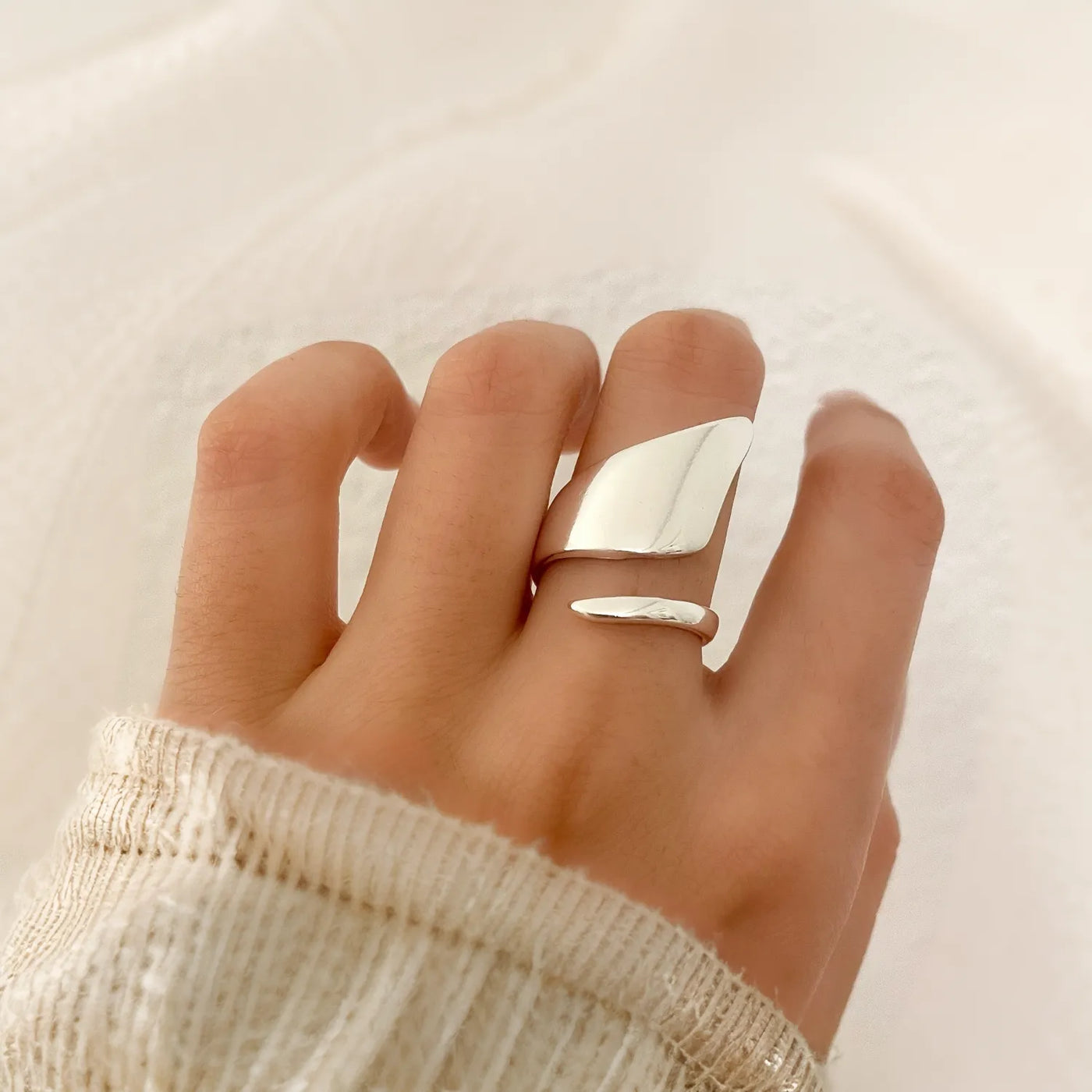Minimalist Silvered Ring