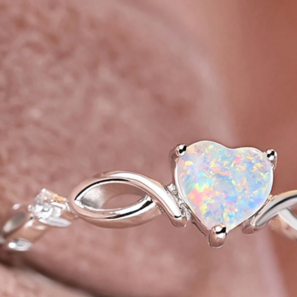 Rose Quartz Leaf Ring