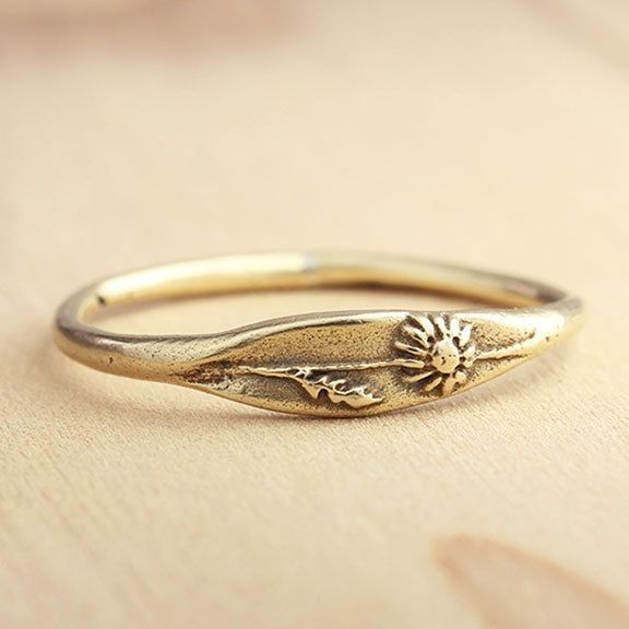 Flower Print Ring