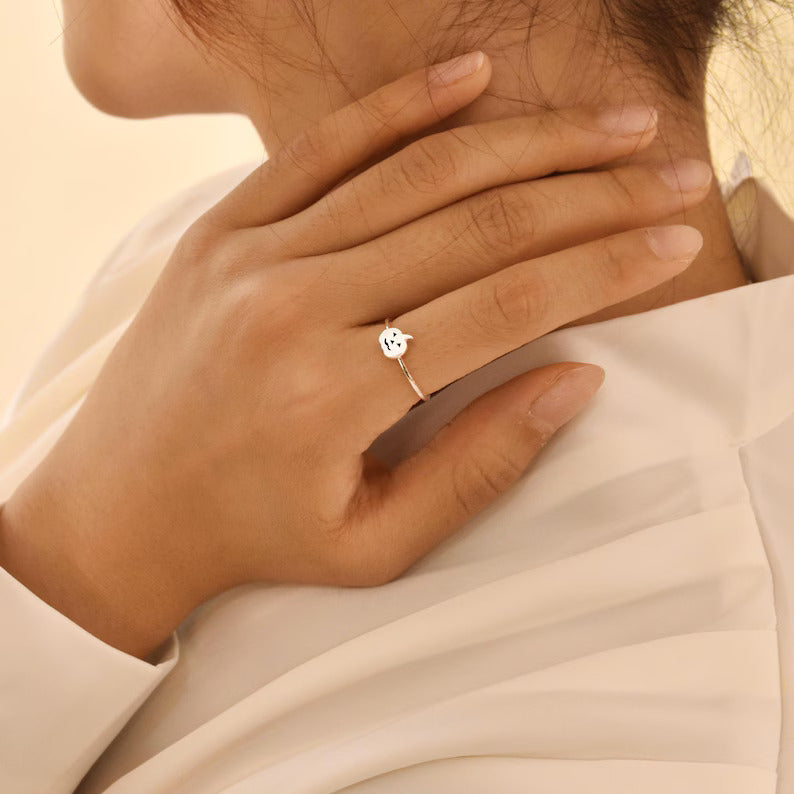 Dainty Stacking Halloween Pumpkin Ring