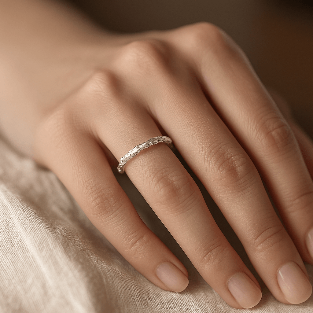 Adjustable Silver Scar Ring