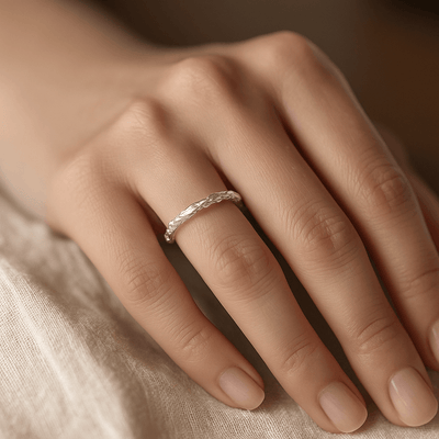 Adjustable Silver Scar Ring