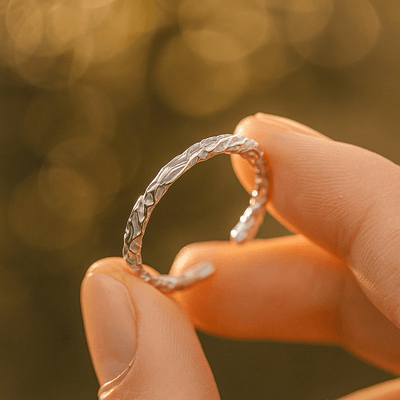 Adjustable Silver Scar Ring