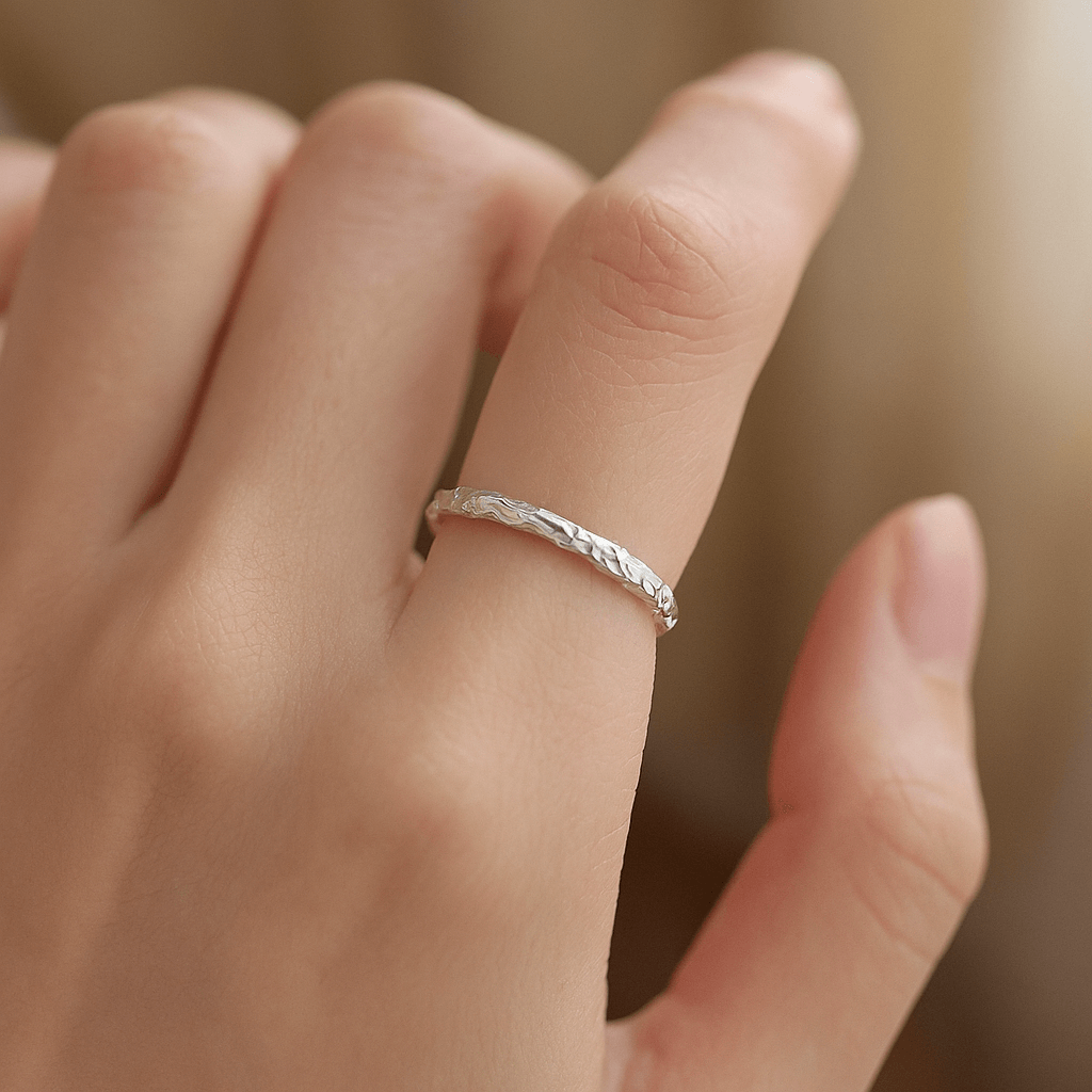Adjustable Silver Scar Ring
