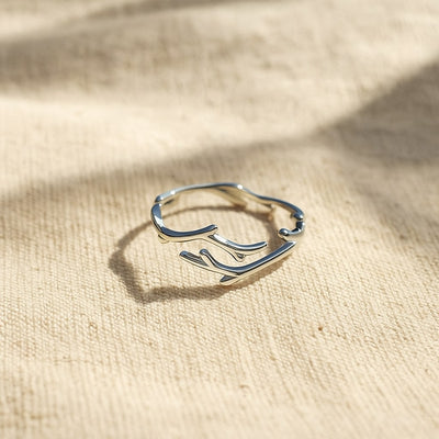 Adjustable Sterling Silver Willow Branch Ring