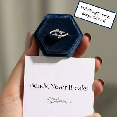 Adjustable Willow Branch Ring