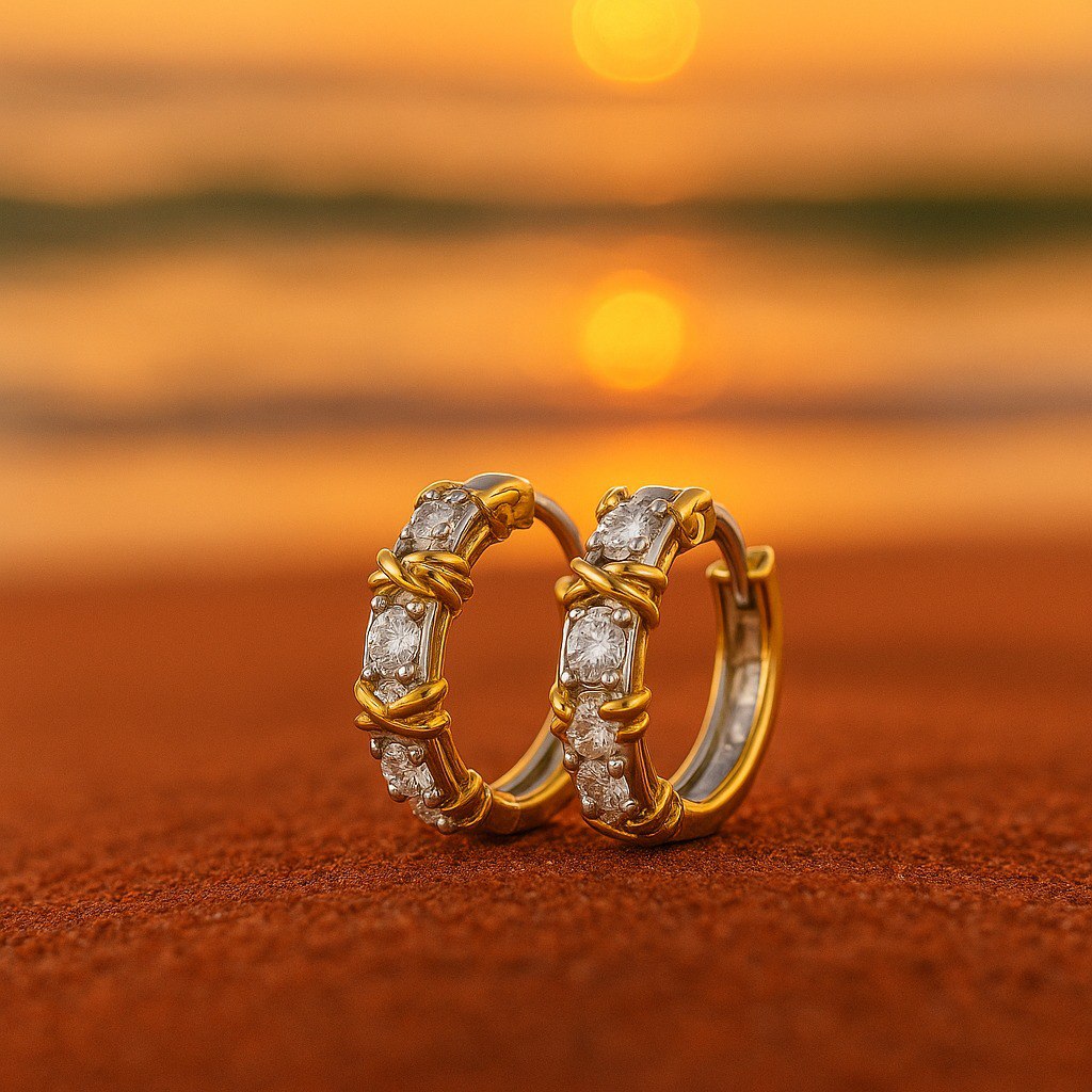 Tallulah Gold Earrings with Zirconia