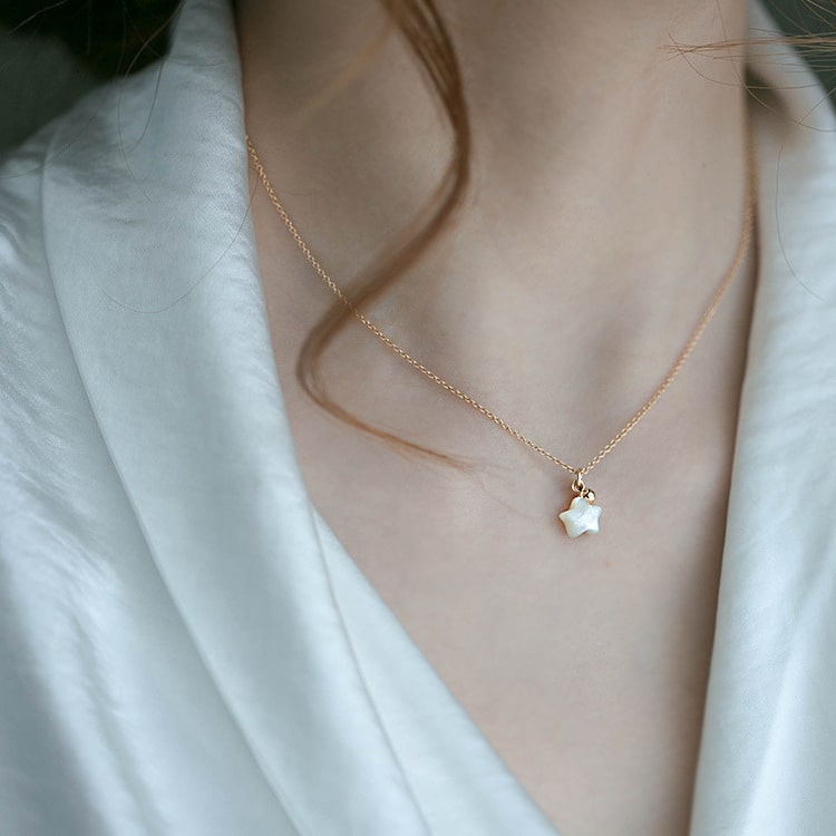 My Brightest Star Necklace - Dainty & Sparkling Celestial Pendant