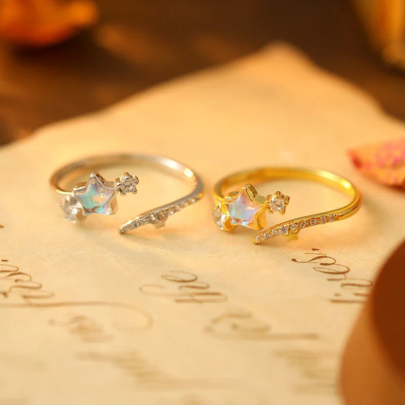 Guiding Starlace - Handcrafted Celestial-Themed Necklace