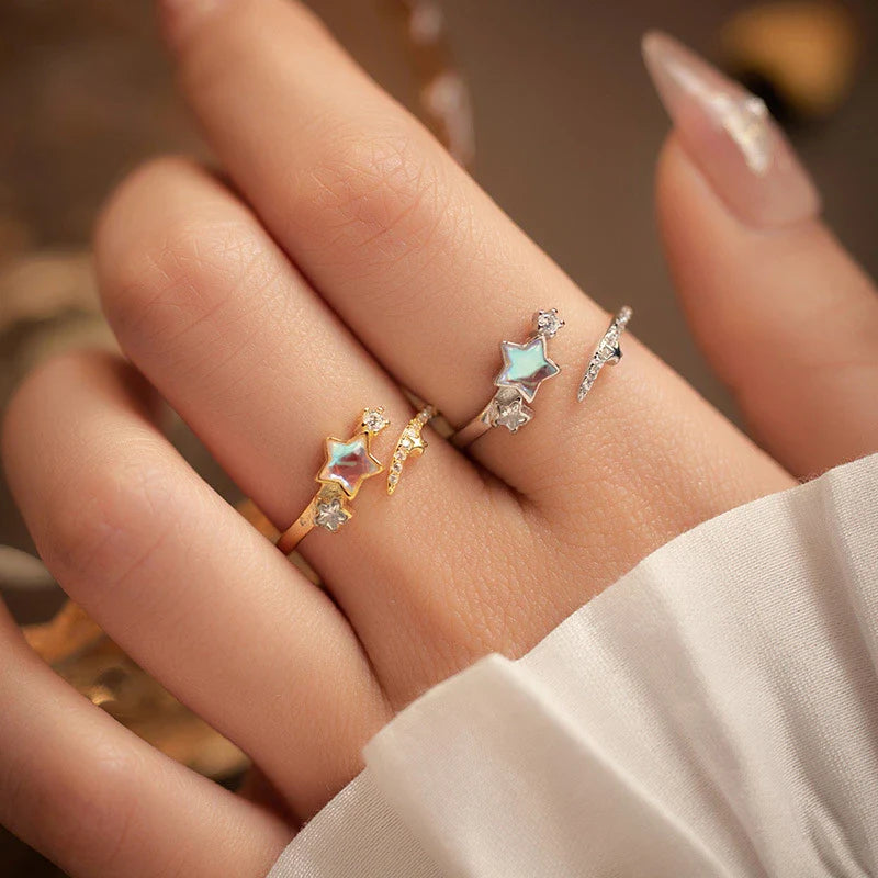 Guiding Starlace - Handcrafted Celestial-Themed Necklace