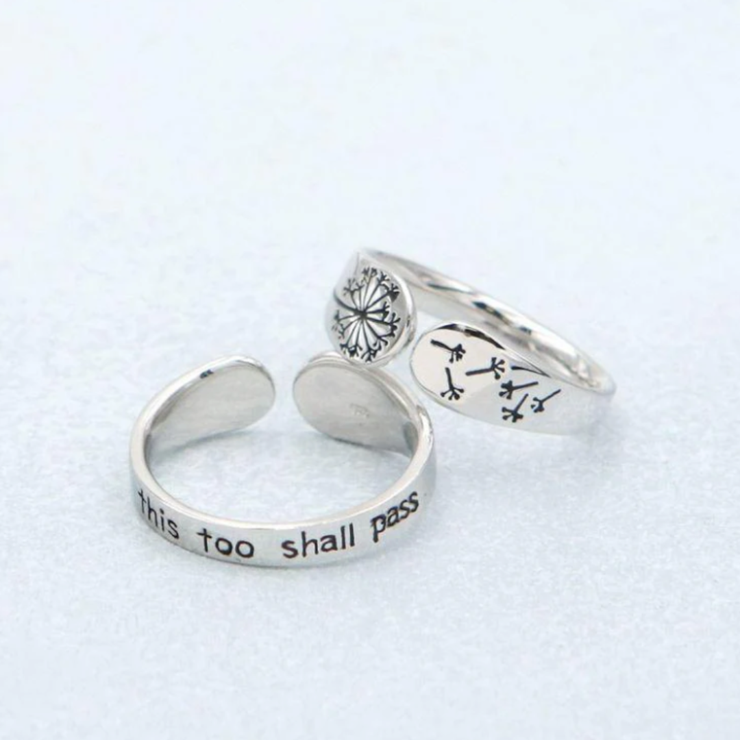 This Too Shall Pass Ring – Strength in Transitions