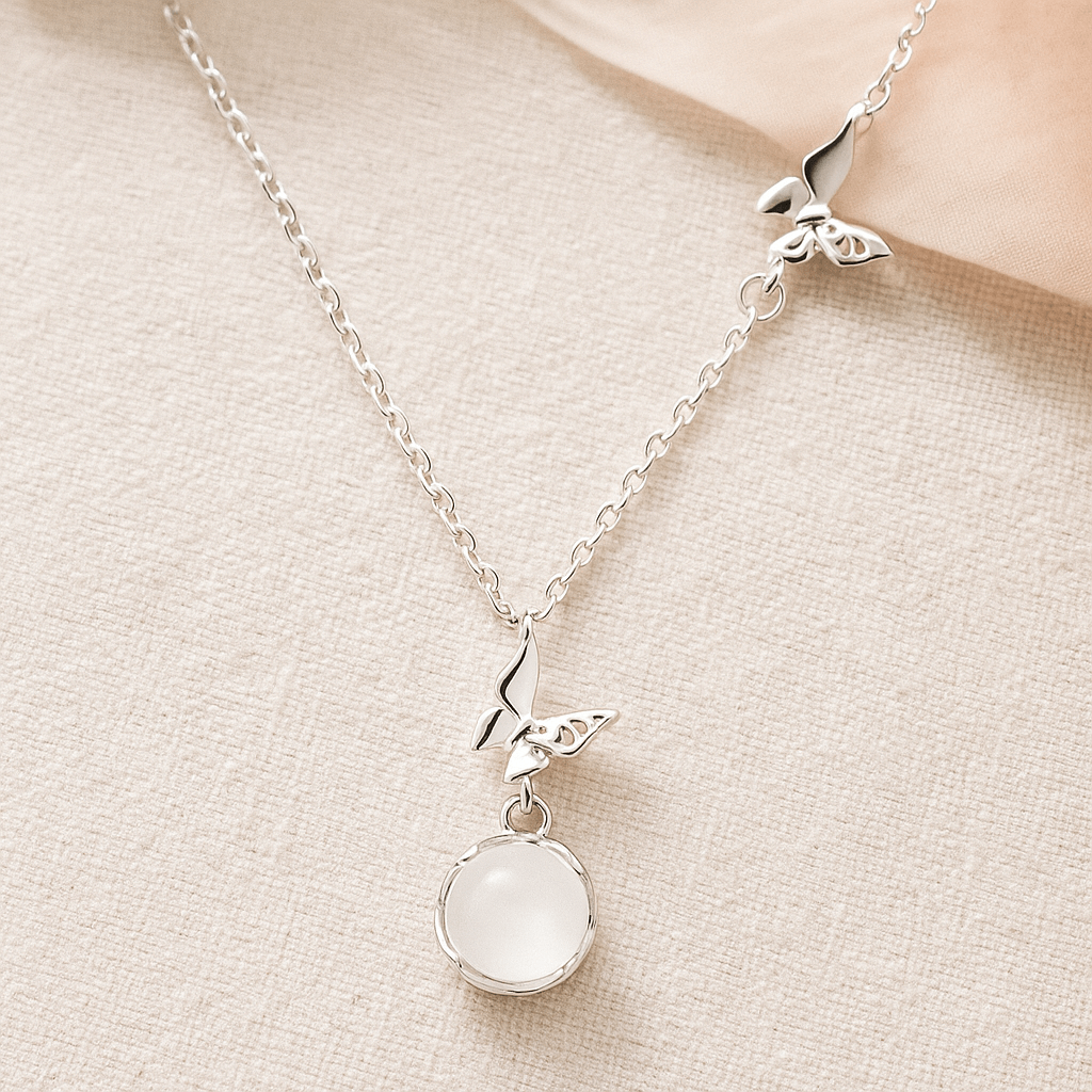 Wings of Renewal Sterling Silver Necklace