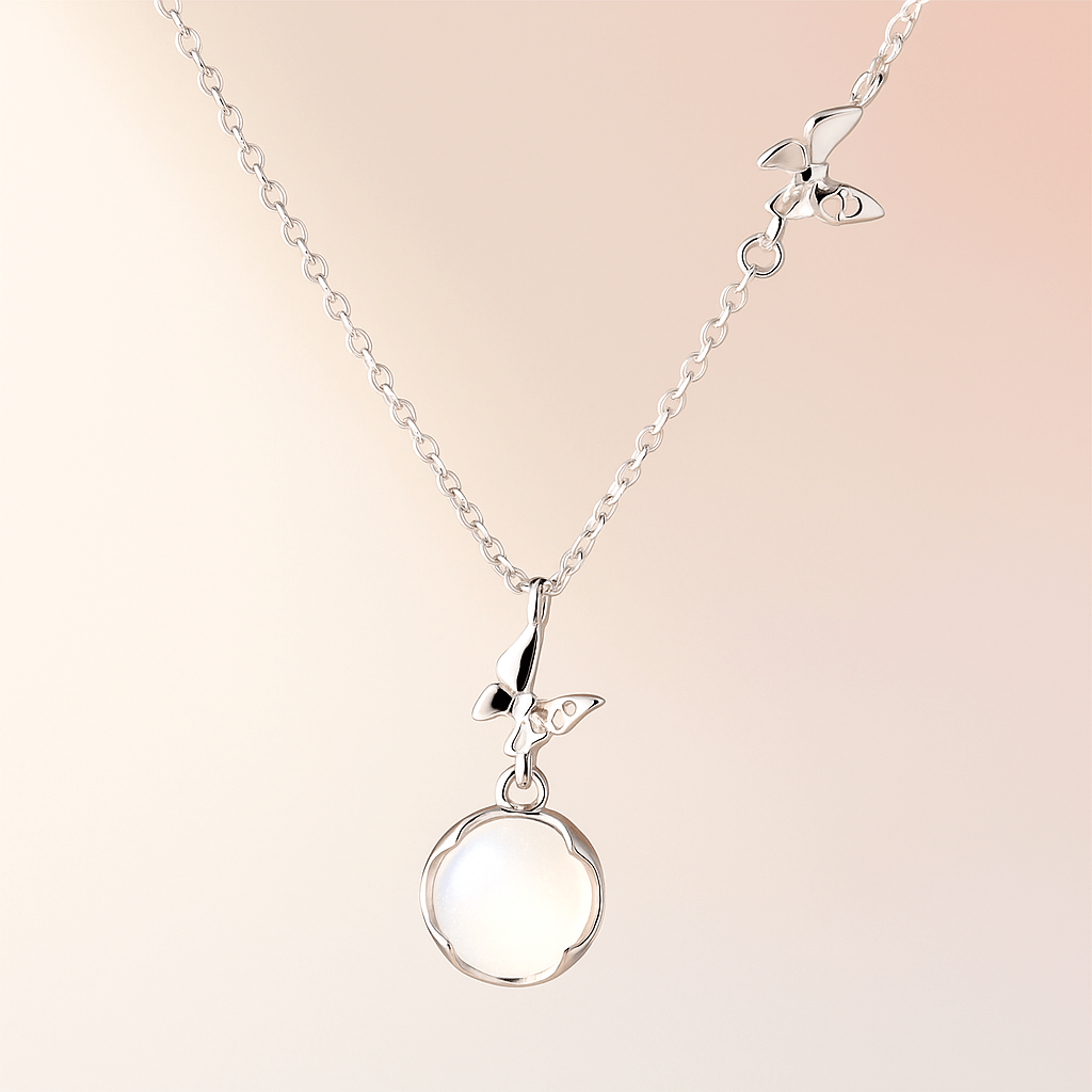 Wings of Renewal Sterling Silver Necklace