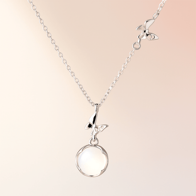 Wings of Renewal Sterling Silver Necklace