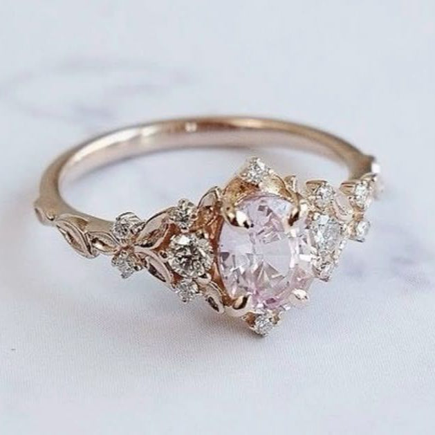 Pink Glass Dream Ring