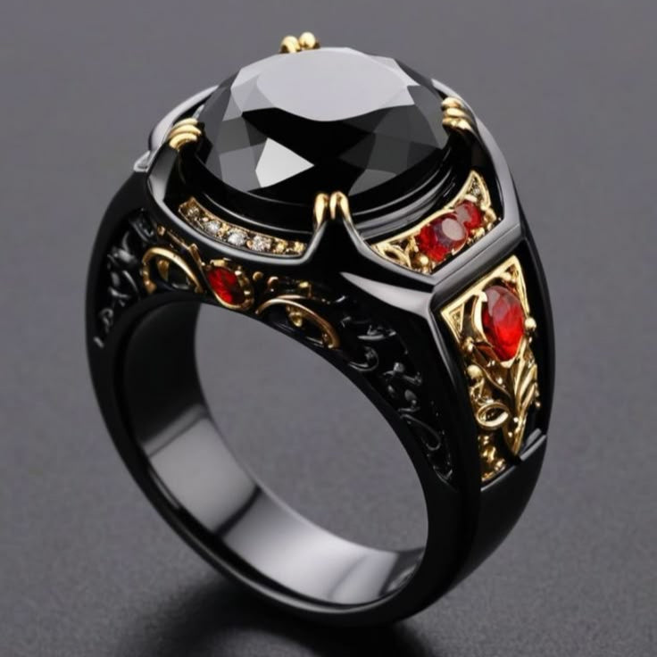 Black Zirconia Dark Ring