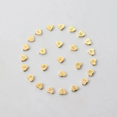 Adjustable Heart Letter Initial Bracelets