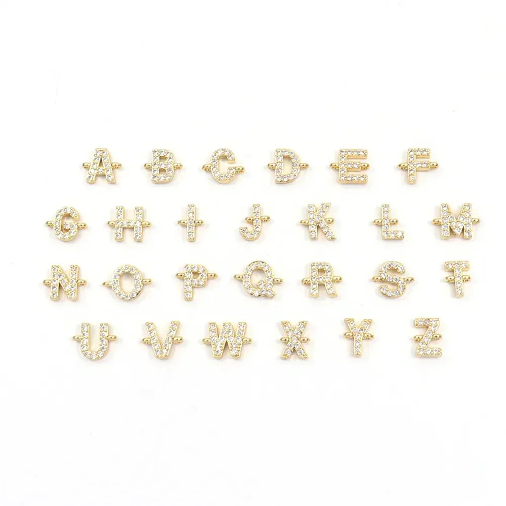 Personalized Unity Diamond Initial Bracelet