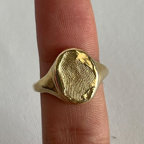 Finger Print Golden Ring