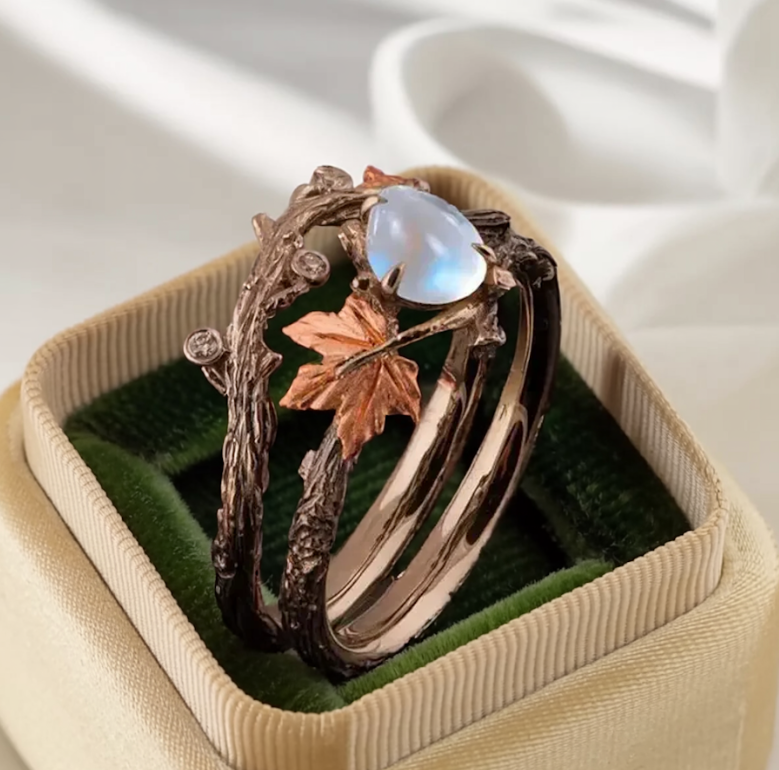 Nature Moonstone Ring