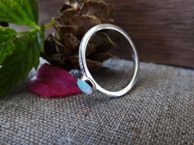 Sterling Silver Opal Ring