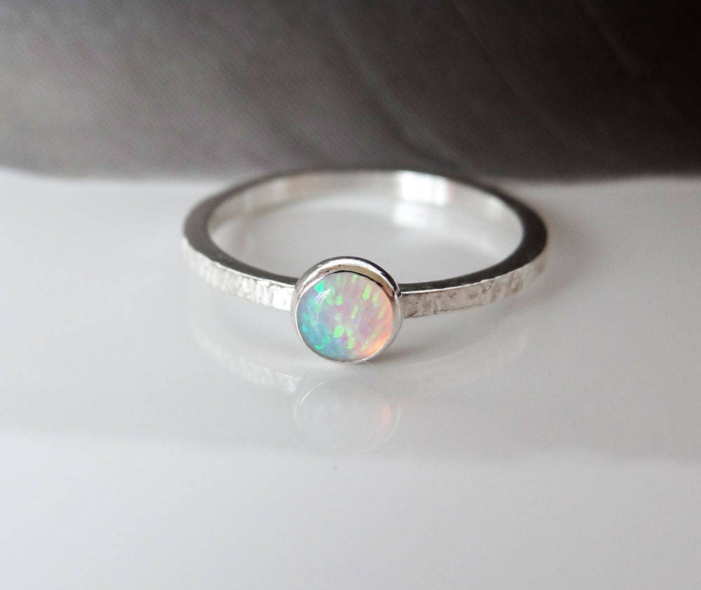 Sterling Silver Opal Ring