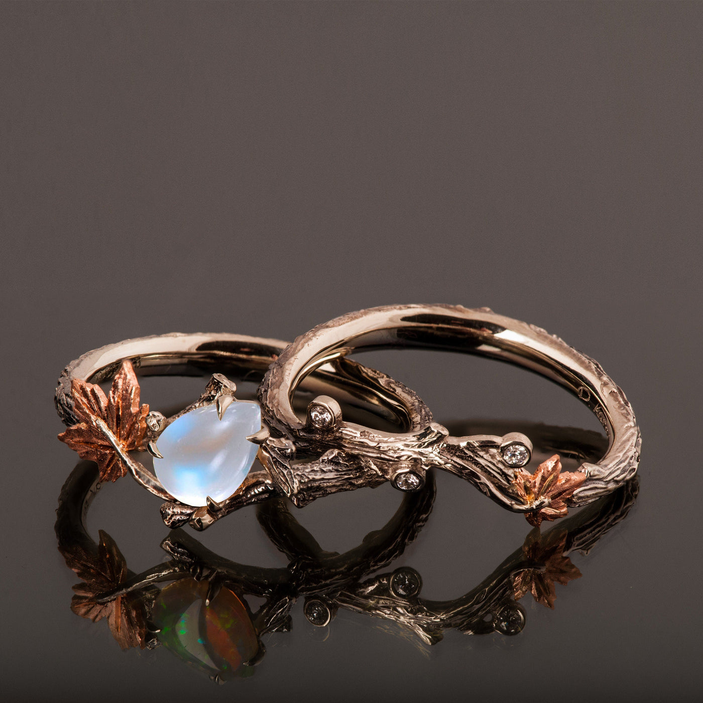 Moonstone Engagement Ring