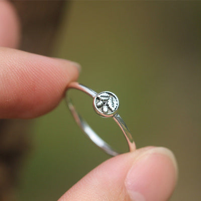 Sterling Silver Oak Leaf Ring