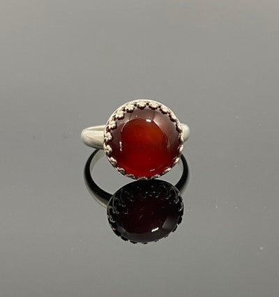 Carnelian Gemstone Ring for Autumnal Jewelry Collections