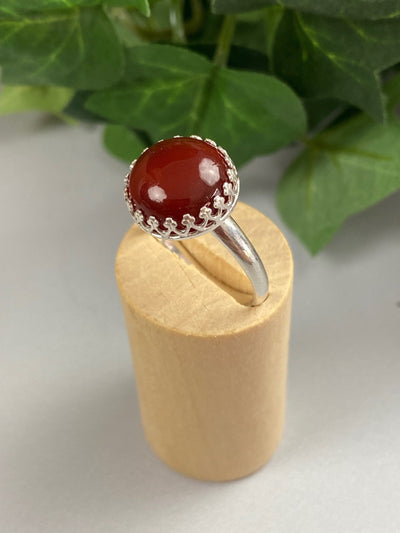 Carnelian Gemstone Ring for Autumnal Jewelry Collections
