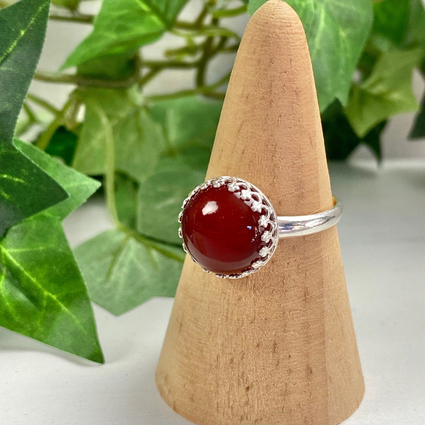 Carnelian Gemstone Ring for Autumnal Jewelry Collections
